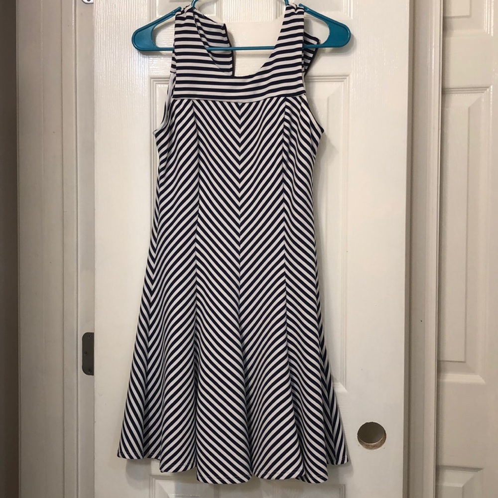Blue & White Dress